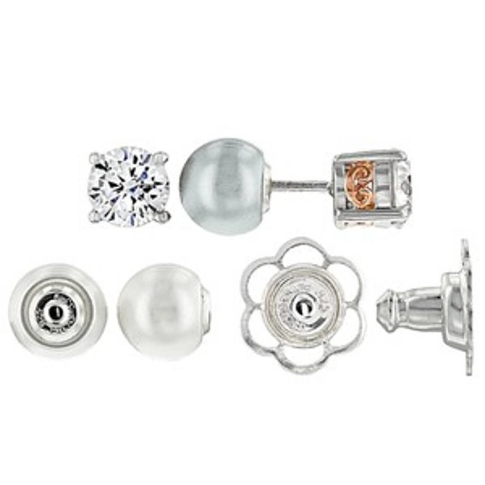 Round 387 Diamond Simulant Stud Multi Gem Hypoallergic Stud Earring 24$